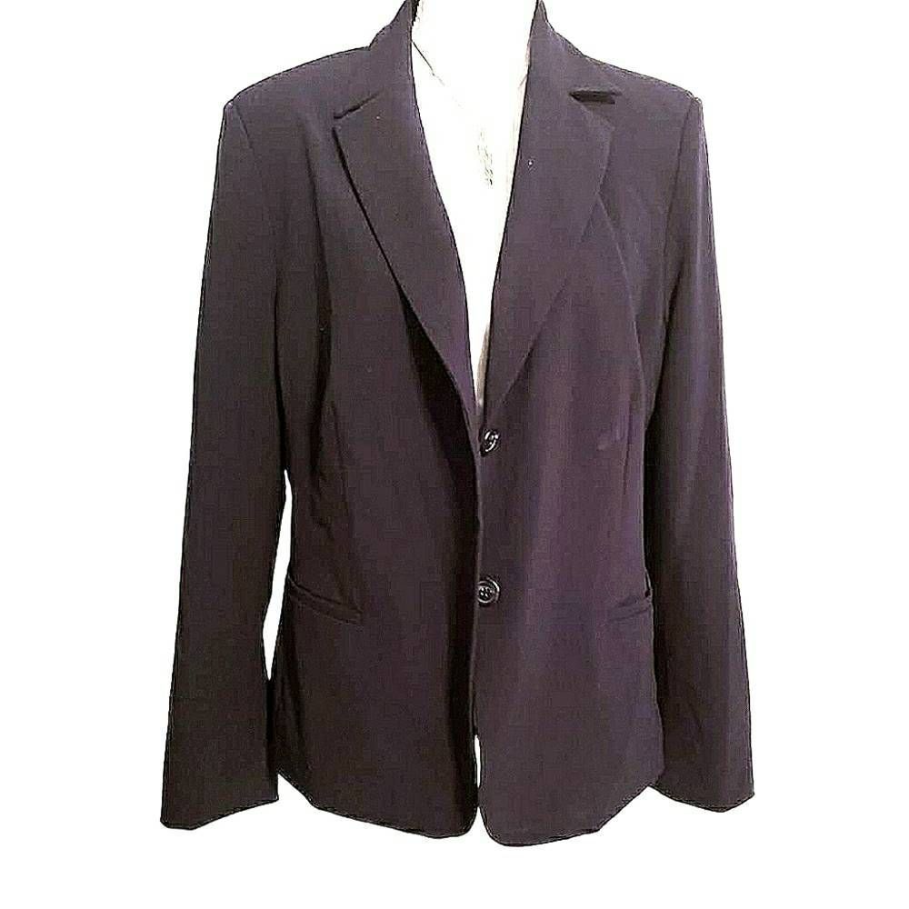 Investments Women's Long Sleeve Black  Formal Blazer, Size 16